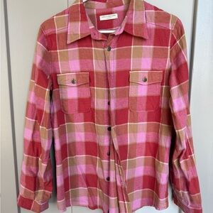 Spell Red and Pink Plaid Shirt